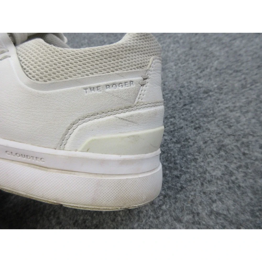 On Running The Roger Shoes Mens Size 8 CloudTec Swiss Tennis Leather Sneakers